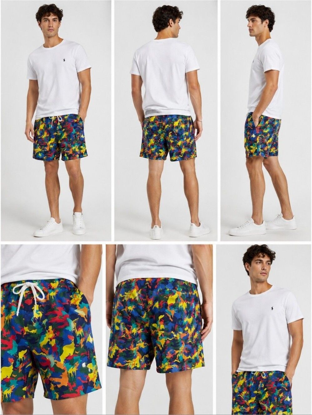 Polo Ralph Lauren Colorful Camo Pony Print Lounge Preppy Vaca Shorts Men's S